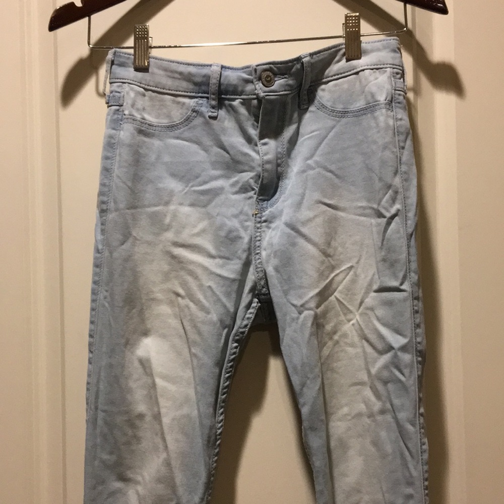 Hollister womens Skinny Light Wash denim jeans size 3R w26 L29